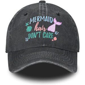 Baseball Cap for Women Men Mermaid